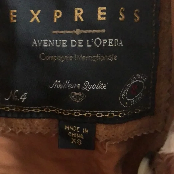 Express Leather Colorblock Sleeveless Vest - Picture 5 of 6